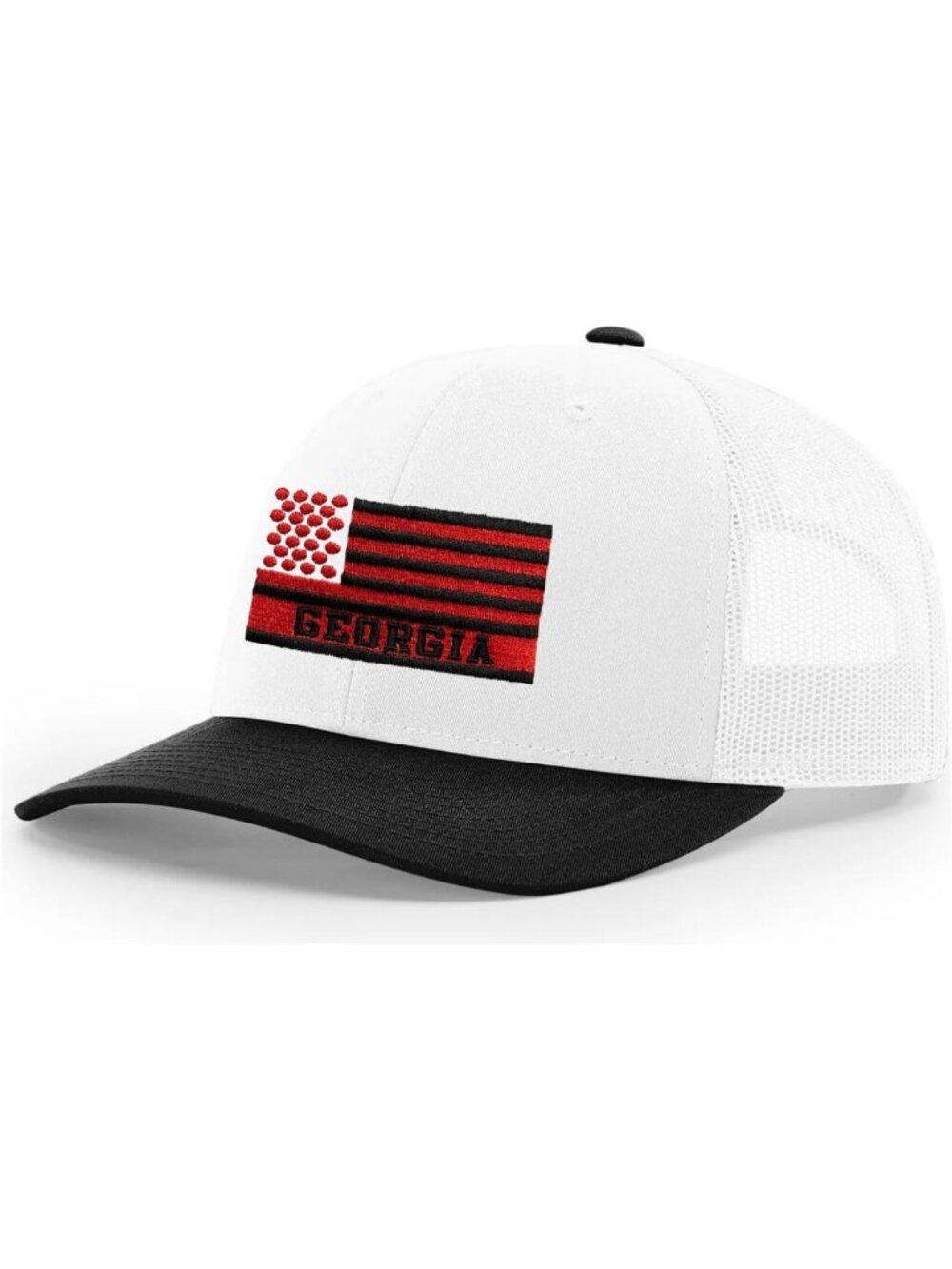 Men's Embroidered American Flag Trucker Hat - Stylish Baseball Cap for Sports